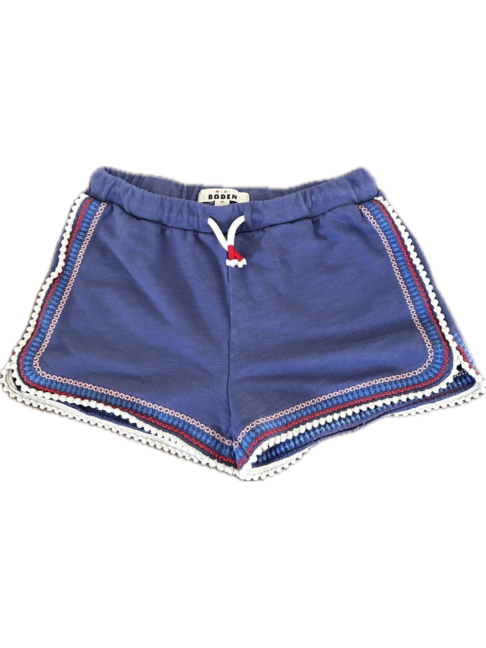 Mini Boden Blue Crochet-Trim Girls' Shorts